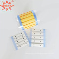 White and Yellow heat shrink cable marker labels